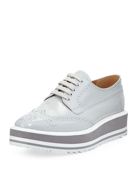 prada platform oxfords women's|prada platform brogues.